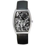 Gray girl  Barrel Style Metal Watch Front