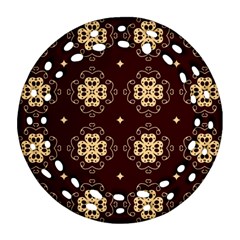 Seamless Ornament Symmetry Lines Ornament (round Filigree) by Simbadda