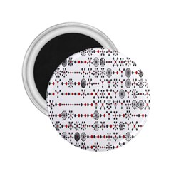 Bioplex Random Kimia Circle Grey Red 2 25  Magnets
