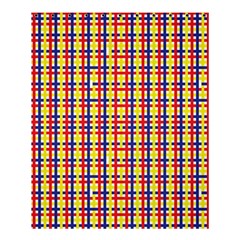 Yellow Blue Red Lines Color Pattern Shower Curtain 60  X 72  (medium)  by Simbadda