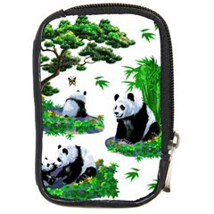Cute Panda Cartoon Compact Camera Cases by Simbadda