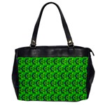 Green Abstract Art Circles Swirls Stars Office Handbags