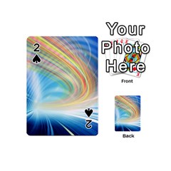 Glow Motion Lines Light Playing Cards 54 (mini)  by Alisyart