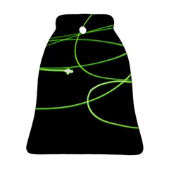 Light Line Green Black Ornament (bell)