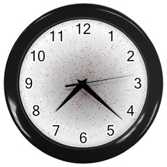 Physical Chemistry Circle Red Grey Wall Clocks (black)