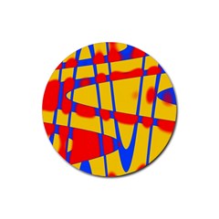 Graphic Design Graphic Design Rubber Coaster (round)  by Simbadda