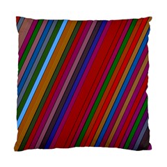 Color Stripes Pattern Standard Cushion Case (one Side) by Simbadda