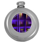 Background Texture Pattern Color Round Hip Flask (5 oz) Front