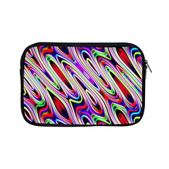 Multi Color Wave Abstract Pattern Apple Ipad Mini Zipper Cases by Simbadda
