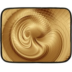 Gold Background Texture Pattern Fleece Blanket (mini) by Simbadda