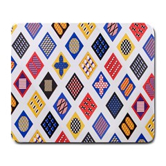 Plaid Triangle Sign Color Rainbow Large Mousepads by Alisyart