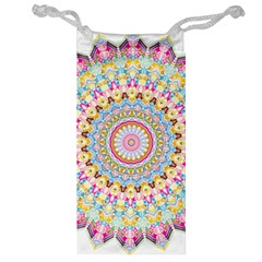Kaleidoscope Star Love Flower Color Rainbow Jewelry Bag by Alisyart