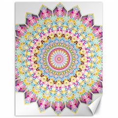 Kaleidoscope Star Love Flower Color Rainbow Canvas 18  X 24  