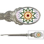 Prismatic Flower Floral Star Gold Green Purple Letter Openers