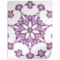 Frame Flower Star Purple Canvas 18  X 24   by Alisyart