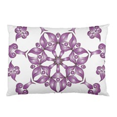 Frame Flower Star Purple Pillow Case