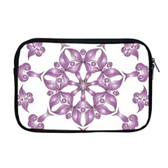 Frame Flower Star Purple Apple Macbook Pro 17  Zipper Case by Alisyart