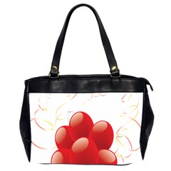 Balloon Partty Red Office Handbags (2 Sides)  by Alisyart