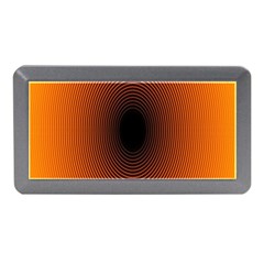 Abstract Circle Hole Black Orange Line Memory Card Reader (mini) by Alisyart