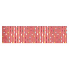 Circle Red Freepapers Paper Satin Scarf (oblong)