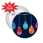 Easter Egg Balloon Pink Blue Red Orange 2.25  Buttons (10 pack) 