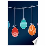Easter Egg Balloon Pink Blue Red Orange Canvas 20  x 30  