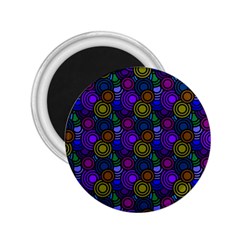 Circles Color Yellow Purple Blu Pink Orange 2 25  Magnets