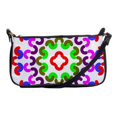 Decoration Red Blue Pink Purple Green Rainbow Shoulder Clutch Bags