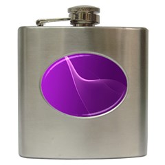 Purple Line Hip Flask (6 Oz)