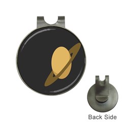 Saturn Ring Planet Space Orange Hat Clips With Golf Markers