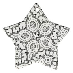 Scope Random Black White Ornament (star) by Alisyart