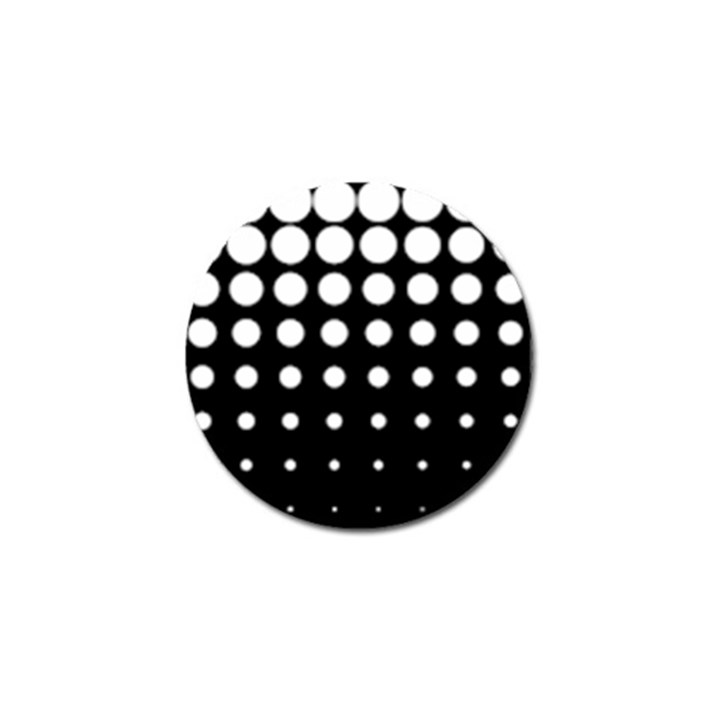 Circle Masks White Black Golf Ball Marker (4 pack)