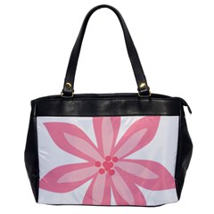 Pink Lily Flower Floral Office Handbags by Alisyart