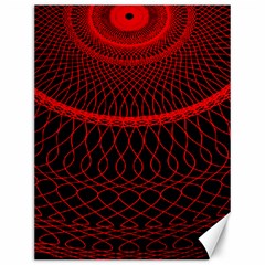 Red Spiral Featured Canvas 12  X 16   by Alisyart