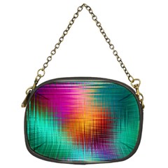 Colourful Weave Background Chain Purses (two Sides)  by Simbadda