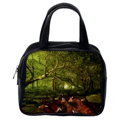 Red Deer Deer Roe Deer Antler Classic Handbags (one Side) by Simbadda
