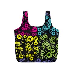 Circle Ring Color Purple Pink Yellow Blue Full Print Recycle Bags (s)  by Alisyart
