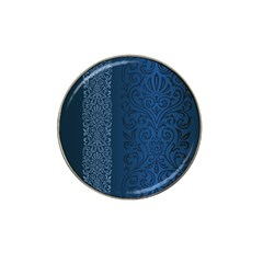 Fabric Blue Batik Hat Clip Ball Marker