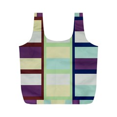 Maximum Color Rainbow Brown Blue Purple Grey Plaid Flag Full Print Recycle Bags (m) 