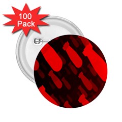 Missile Rockets Red 2 25  Buttons (100 Pack)  by Alisyart