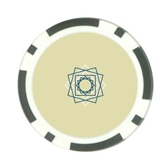 Shape Experimen Geometric Star Plaid Sign Poker Chip Card Guard (10 Pack)