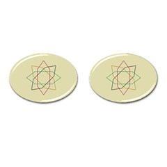 Shape Experimen Geometric Star Sign Cufflinks (oval) by Alisyart