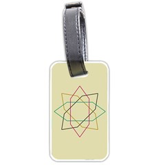 Shape Experimen Geometric Star Sign Luggage Tags (two Sides) by Alisyart