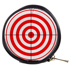 Sniper Focus Target Round Red Mini Makeup Bags by Alisyart