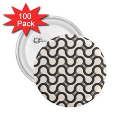 Shutterstock Wave Chevron Grey 2 25  Buttons (100 Pack)  by Alisyart
