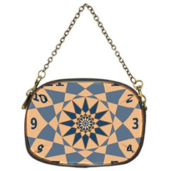 Stellated Regular Dodecagons Center Clock Face Number Star Chain Purses (one Side)  by Alisyart