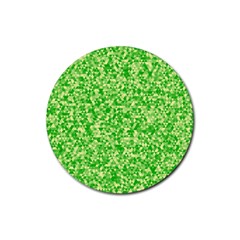 Specktre Triangle Green Rubber Coaster (round) 