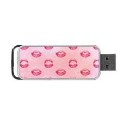 Watercolor Kisses Patterns Portable Usb Flash (one Side) by TastefulDesigns