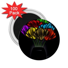 Flowers Painting Still Life Plant 2 25  Magnets (100 Pack)  by Simbadda