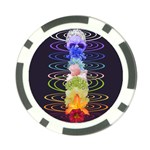 Chakra Spiritual Flower Energy Poker Chip Card Guard Front